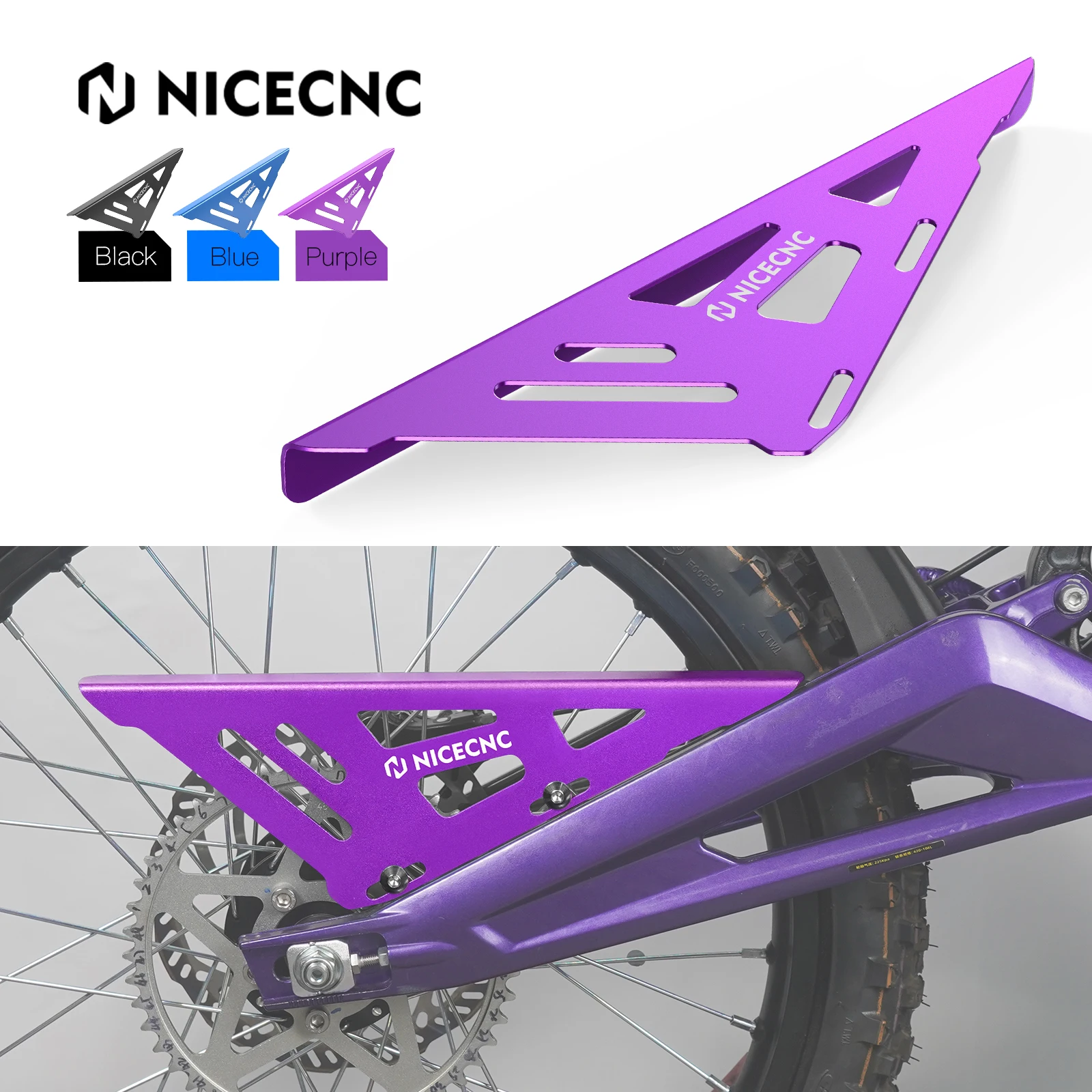 

NICECNC For Sur-Ron light bee X S L1E Surron Electric Dirt Bike Aluminium Chain Guard Protector For Segaway X160 X260 Motocross