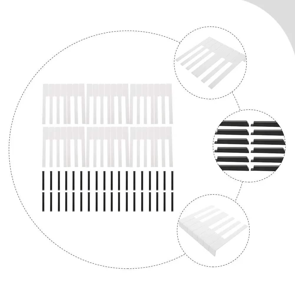 

88 Pcs Piano Tops Keys Overlay Accessories Music Waterproof Oxford Replacements Component