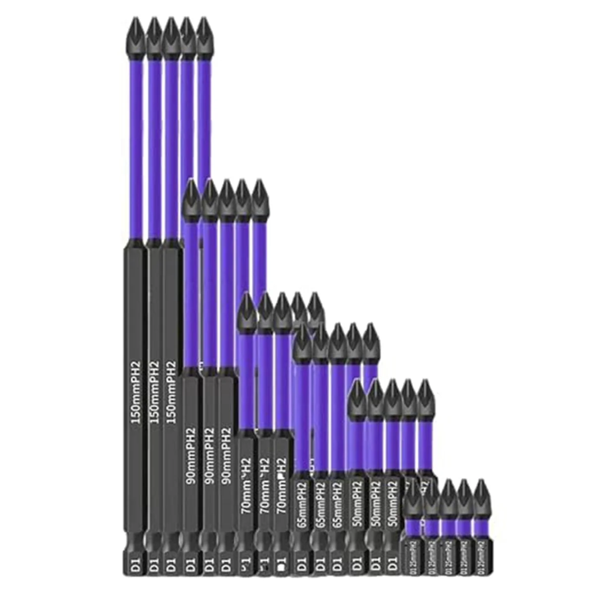 

Magnetic Drill Bits D1 Anti-Slip and Shock-Proof Bits with Phillips Screwdriver Bits Magnetic Screwdriver Set (5Set)