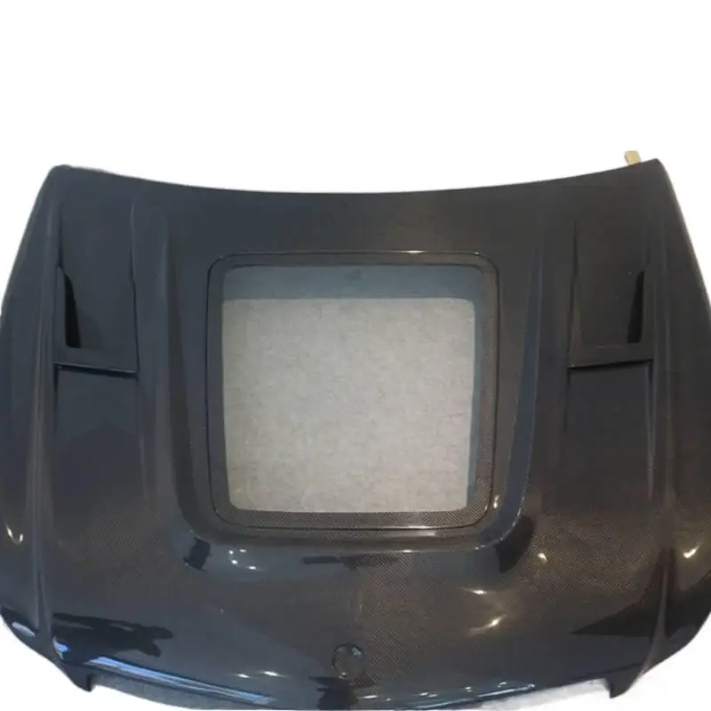 High Quality Wet Carbon Fiber Transparent Engine Hood