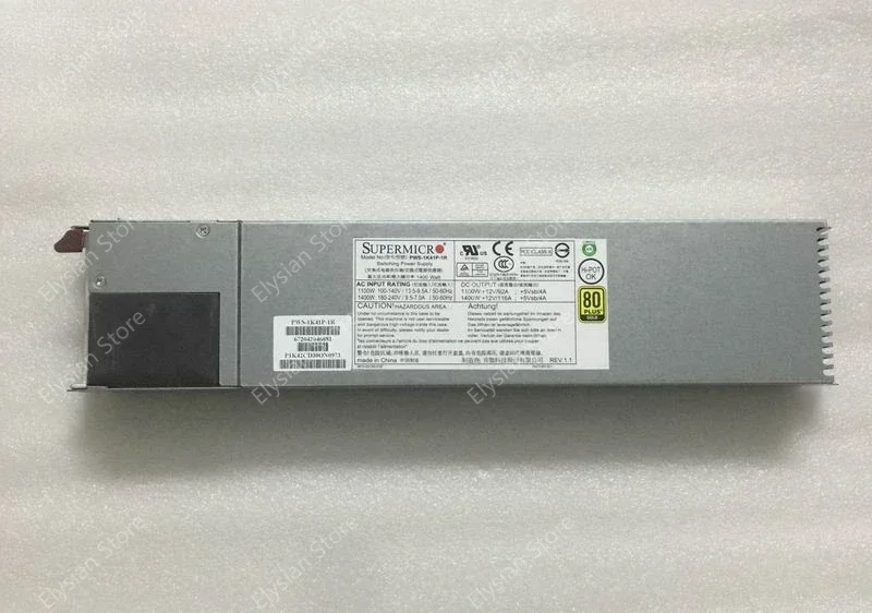 Original T740 55E server power supply PWS-1K41P-1R 1400W power module