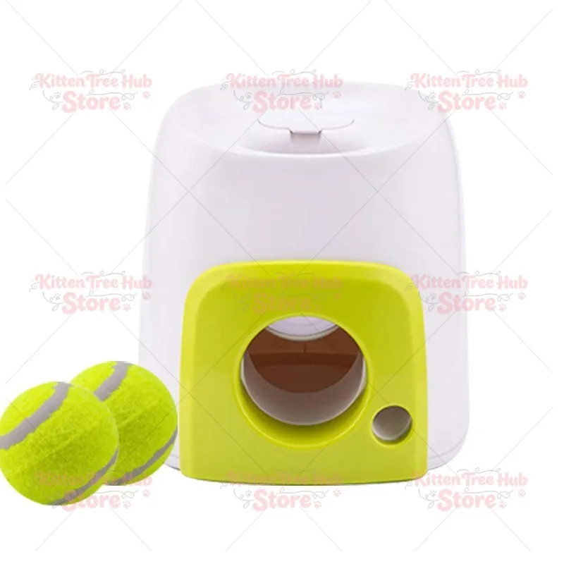 Smart Interactive Dog Tennis Ball Training Reward Machine Pet Feeder Toy Plastic Tennis Ball Launcher Dog Toys
