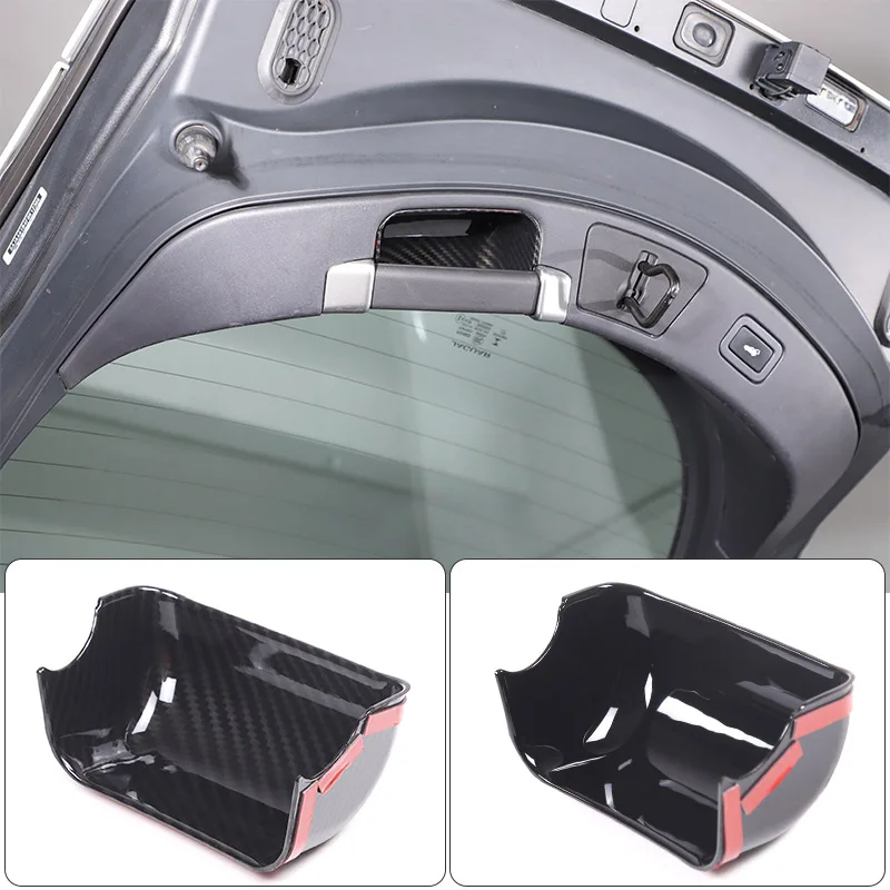 

For Jaguar F-TYPE 2013-2024 ABS carbon fiber Car Tailgate Inner Handle Door Bowl Cover Decorative Sticker Car Accessories