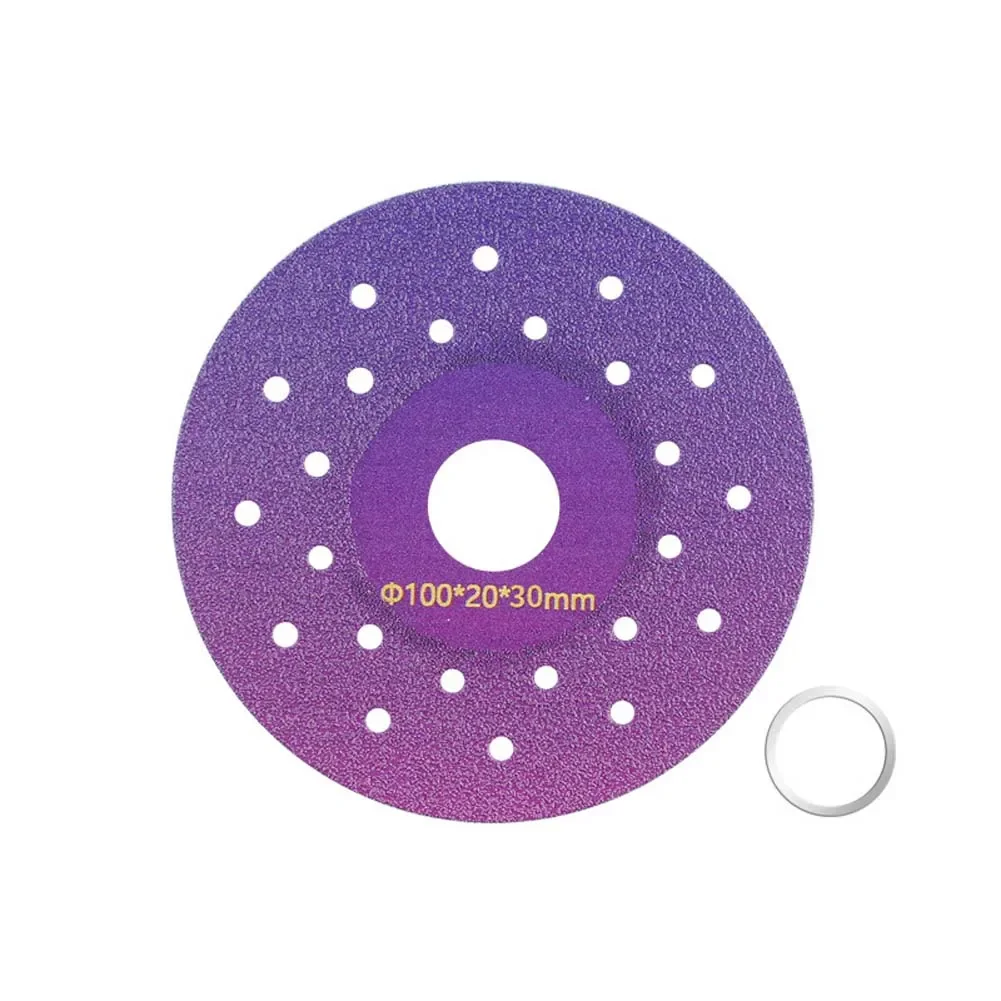 100mm Purple Saw 20mm Bore 30mm Width Cutting Grinding Disc For Rock Slab Glass Marble For Tile Ceramic Polishing Tool