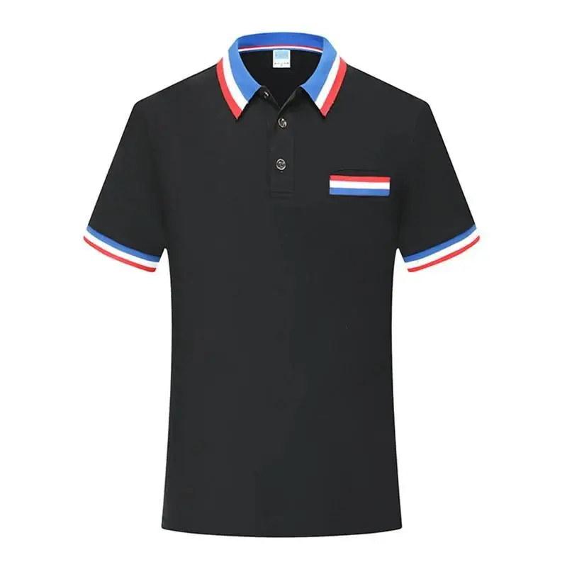 200g Men's Polo Shirt With Print Logo Personalized Customization Short Sleeved Sports Quick Drying Company Employee Work Clothes