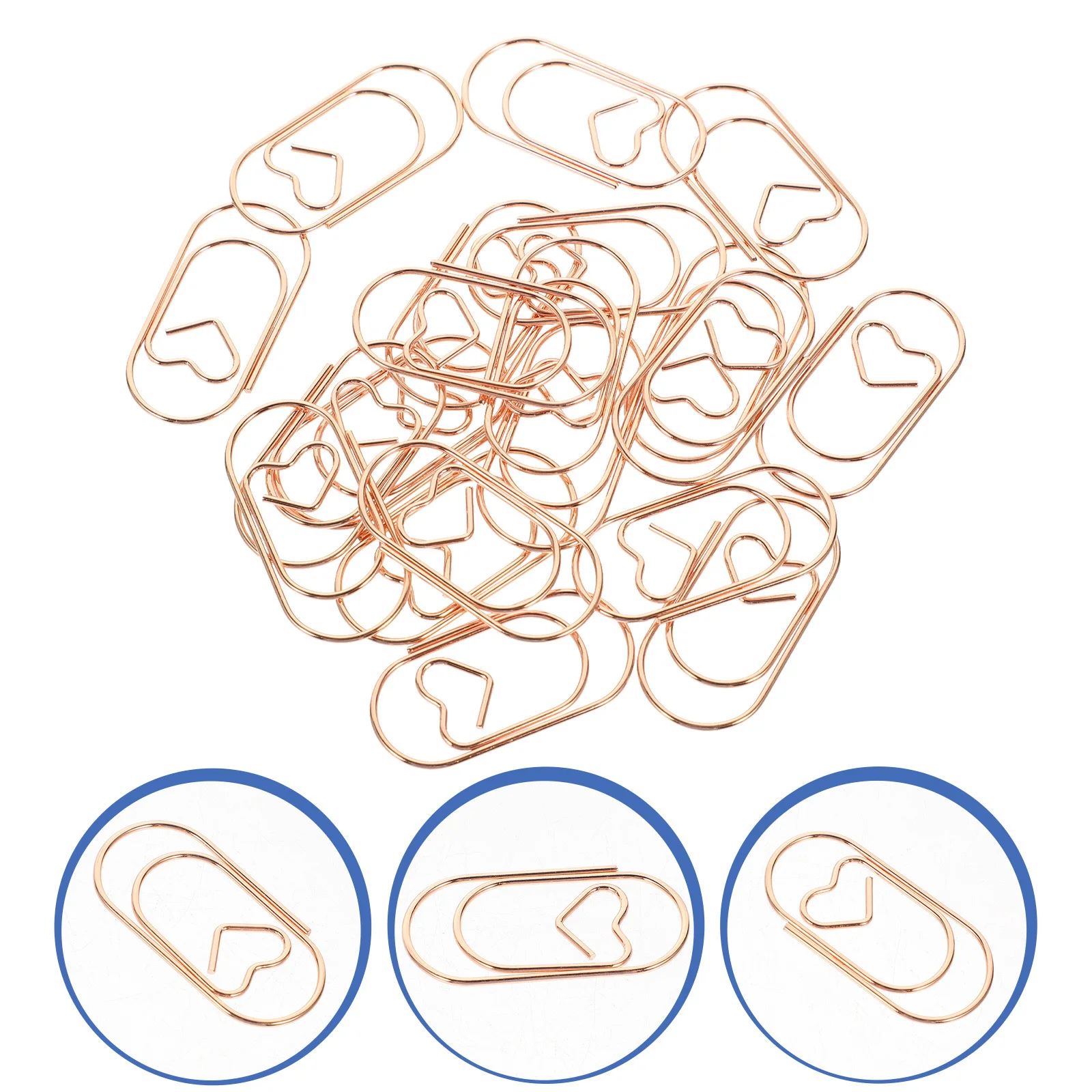 20pcs Metal Bookmarks Creative Paper Clips For Documents Files Photos Home Office School Use Small Document Clips Office