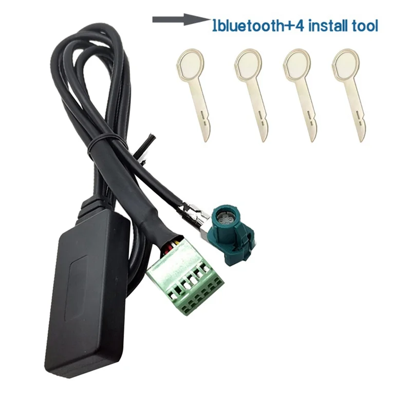 Imagem -06 - Carro Kit Adaptador Aux sem Fio Mãos-livres Cabo de Áudio Auto dc 12v 12pin Bluetooth 5.0 Audi a3 a4 b8 b6 a6