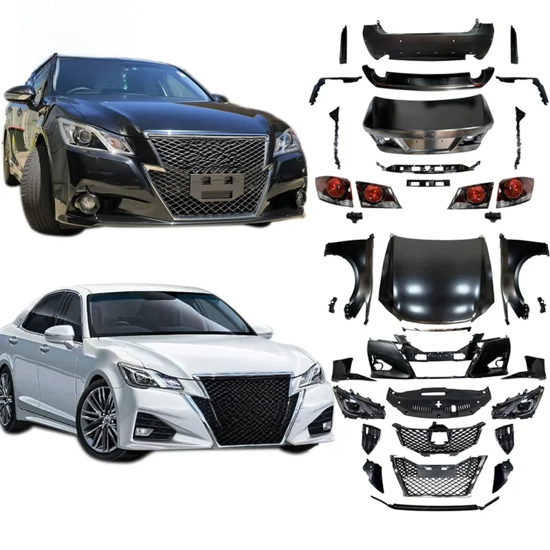 Prime Car Body Kit 2012 -2014 To 2014-2018 CROWN GRS 214 Front Rear Bumper Hood Tail