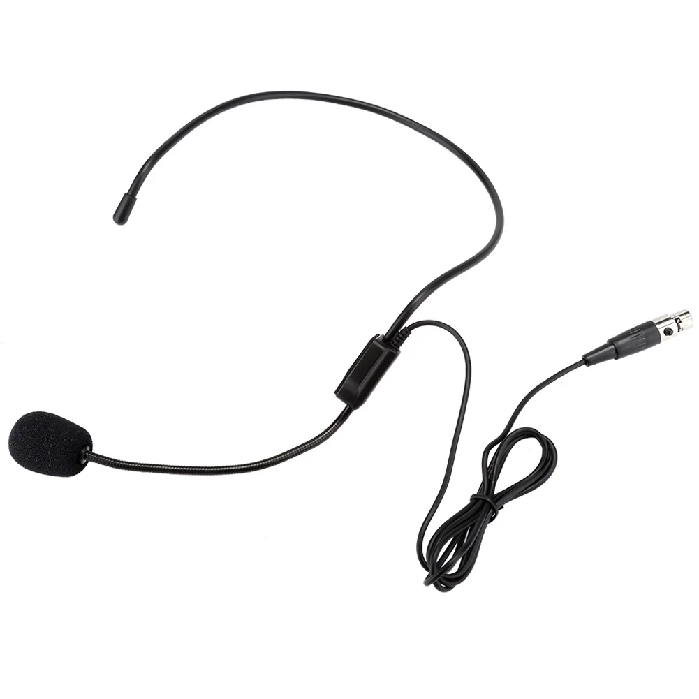 Mini XLR 3 Pins TA3F Plug Professional Wireless Head Wear Mic Headset Microphone Wireless Mic Amplifier Wireless Mic