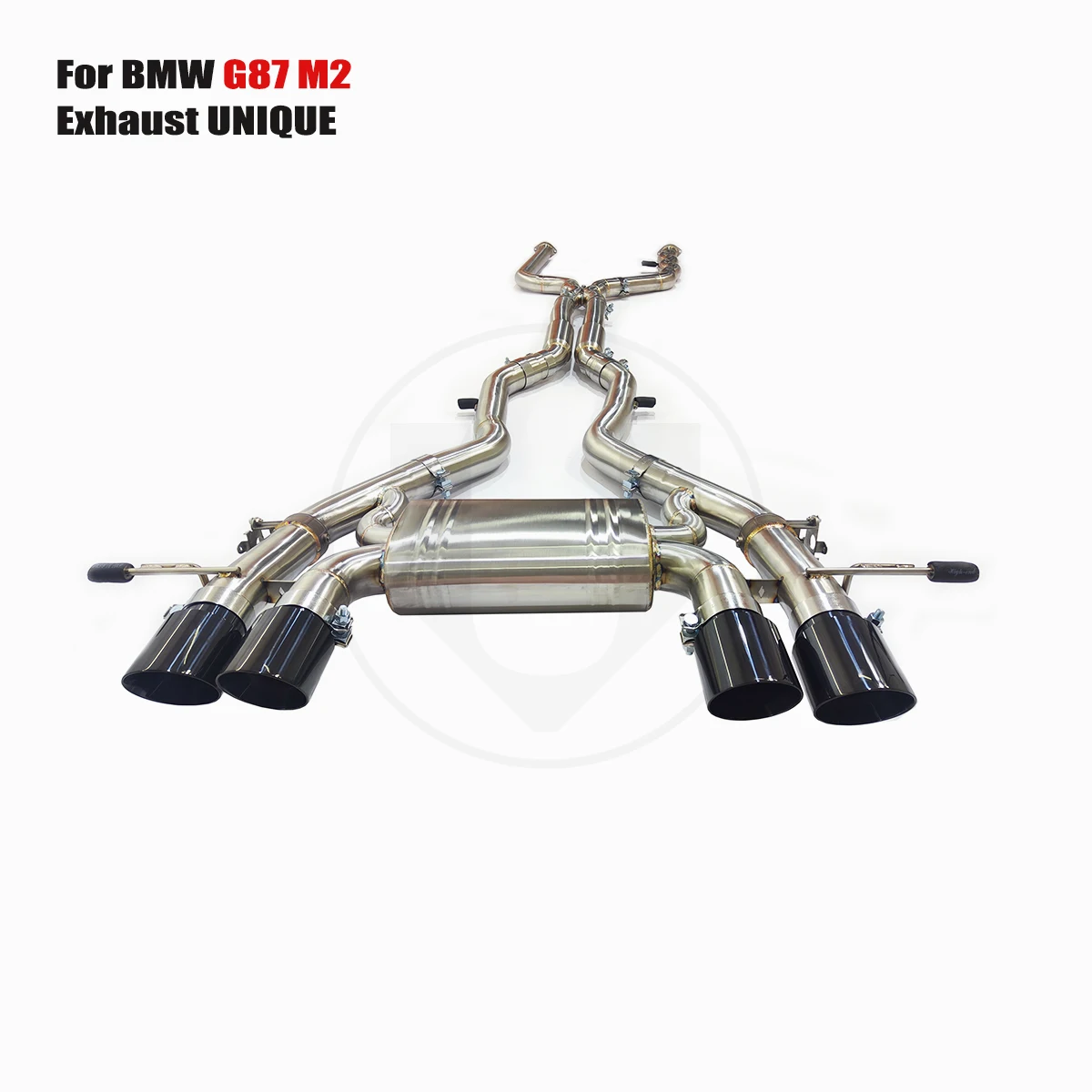 UNIQUE For 2021+ BMW G87 M2 S58 3.0T 70mm Equal-length 2.75 inches Stainless Steel Valve Exhaust performance valve exhaust syste