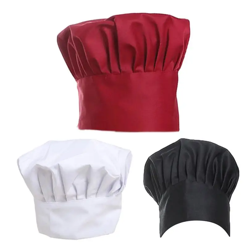 Chef Hat Adult BBQ Kitchen Cooking Hat  Pet Vet Surgical Cap  Adjustable Tall Baking Cap Restaurant Working Caps Accessories