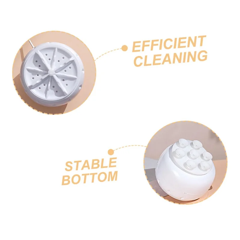 ABLE-Mini 全自動洗濯機 全自動タービン式 ポータブル小型バケツ 下着洗濯機