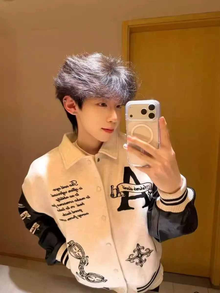 

Американская бейсбольная куртка-бомбер для мужчин, свободного кроя, весна-осень, модная брендовая спортивная одежда с вышивкой