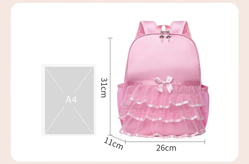 Descendants Children Kawaii Bag for Girl Dance Bag for Kids Pink Dancing Backpacks Girls Ballet Dance Bags Baby School Backpack