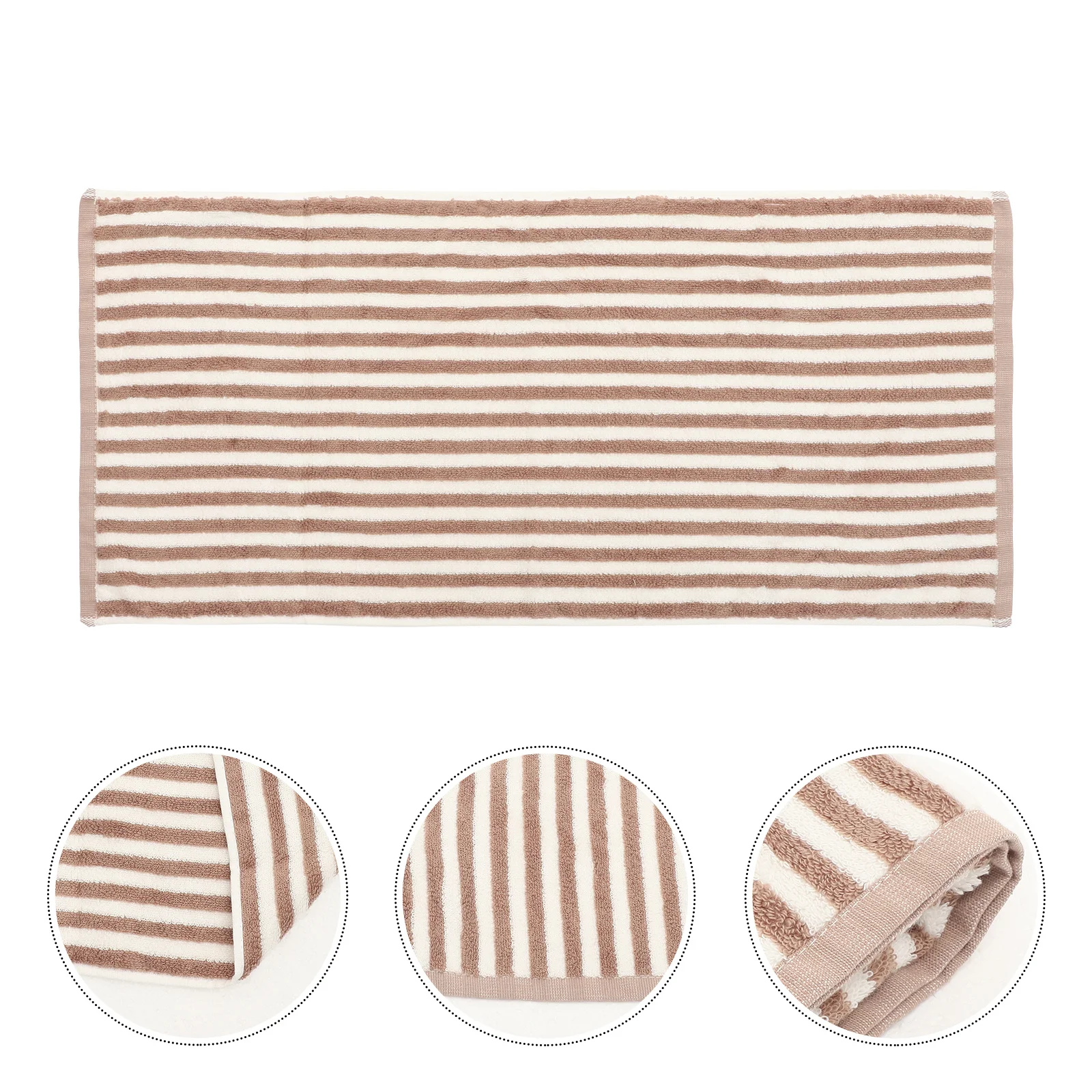 

Stripe Dish Towel Supple Cotton Kitchen Washcloth Water Absorbent Multi-Use Cleaning Rag For Tableware Bathroom Household