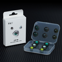 FiiO HS18 Silicon 0.4mm Thick Eartips (6 pairs) Silicone Ear Pads for In-Ear Headphones Silicone Eartips Accessories