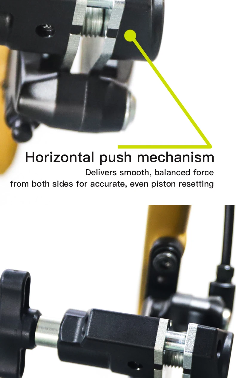 RRSKIT Fahrrad-Bremssattel-Kolbenpresswerkzeug für 2-Kolben- und 4-Kolben-Hydraulikscheibenbremsen, Kolbenrücksetzwerkzeug – Detail 3
