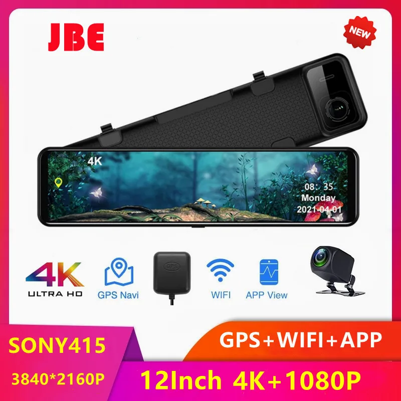 3840*2160P 4K WIFI Sony IMX415 Car DVR Video Recorder 12