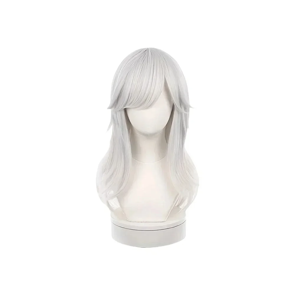 

Anime Cyno Cosplay Wigs Genshin Impact Long Silver White Heat Resistant Hair Festival Carnival Role Play Props