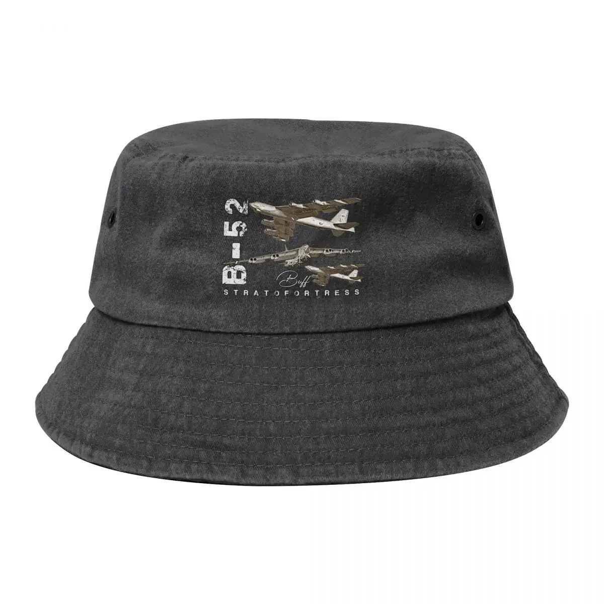 B52 Stratofortress American Vintage Bomber Aircraft Bucket Hat Designer Hat New In The Hat Golf Beach Ladies Men's