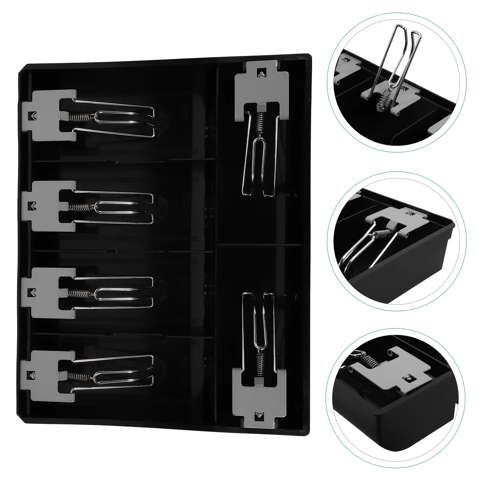 

6-Grid Cash Register Insert Organizer Smooth Surface For Store Supermarket Counter Use Till Drawer Insert