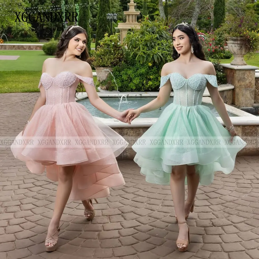 Maßgeschneiderte rosa Quinceanera-Kleider 2025, luxuriöses Ballkleid, zwei in einem Schichten, süßes 16-Kleid für Mädchen, Vestidos De 15 Anos, Partykleid