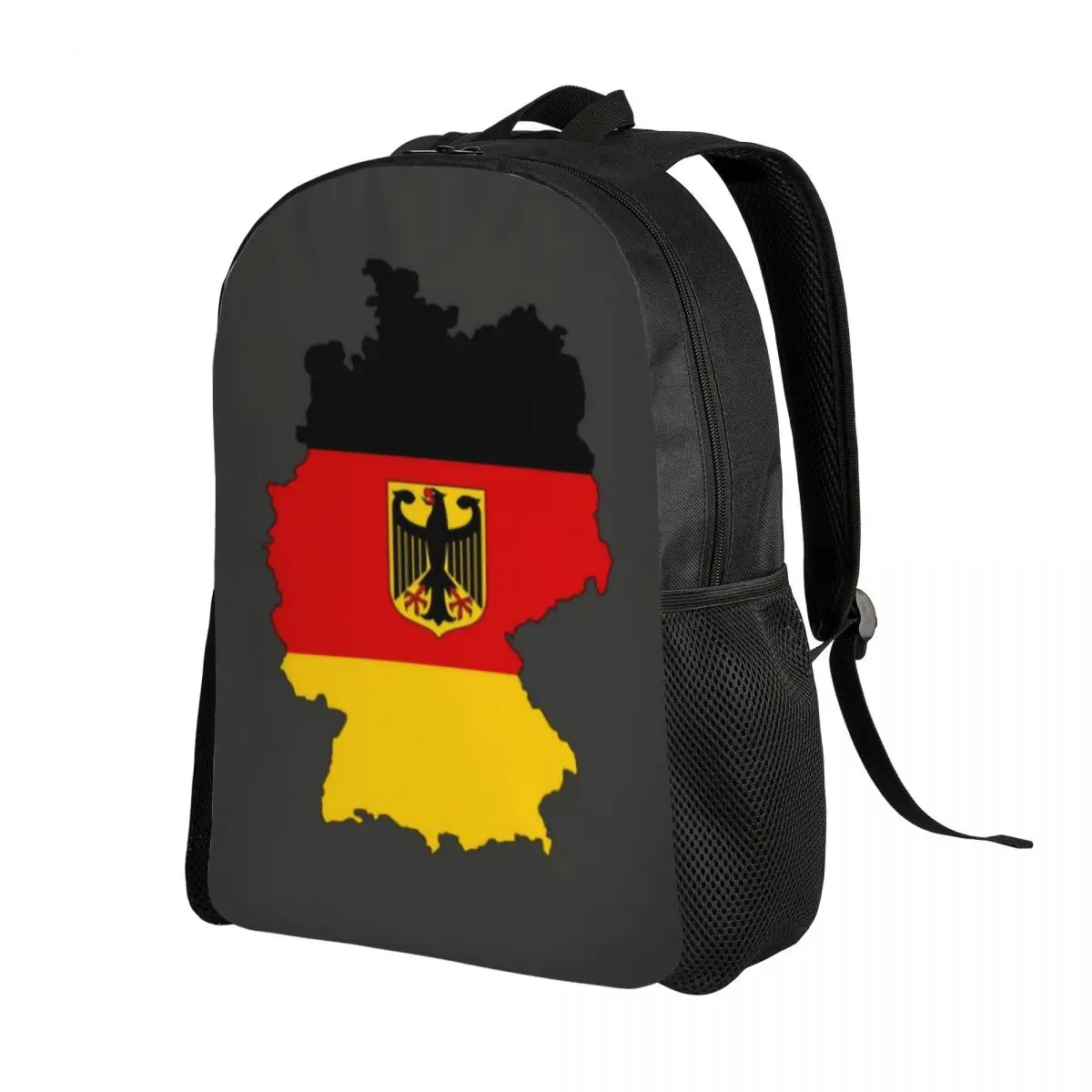 Bandeira de Alemanha Mapa Mochilas para Mulheres e Homens, Escola, Faculdade Bookbag, Fits 15 "Laptop, Orgulhoso de sacos alemães