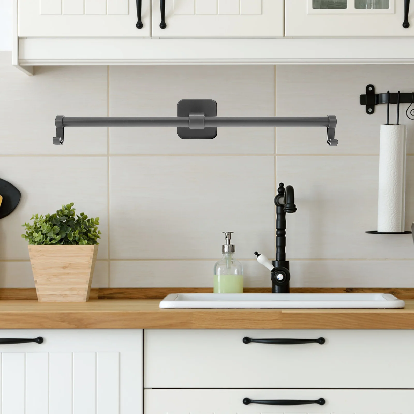 شفط كأس منشفة رف لا الحفر جدار جبل الحمام حامل مُنظِم للمناشف النعال المطبخ دش تخزين الرف