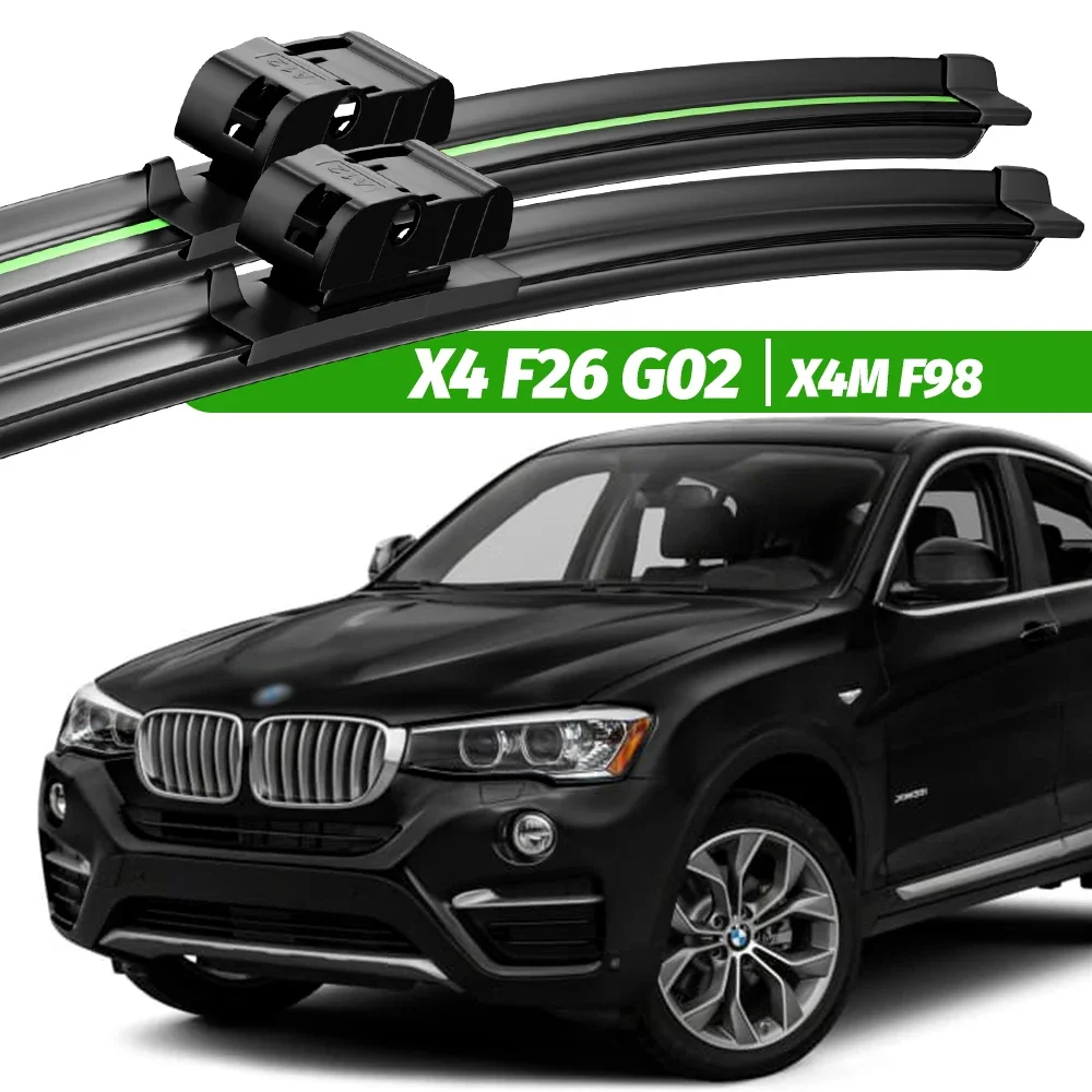 

For BMW X4 F26 G02 X4M F98 2014-2023 2pcs Front Windshield Wiper Blades 2015 2017 2018 2020 2022 Windscreen Window Accessories