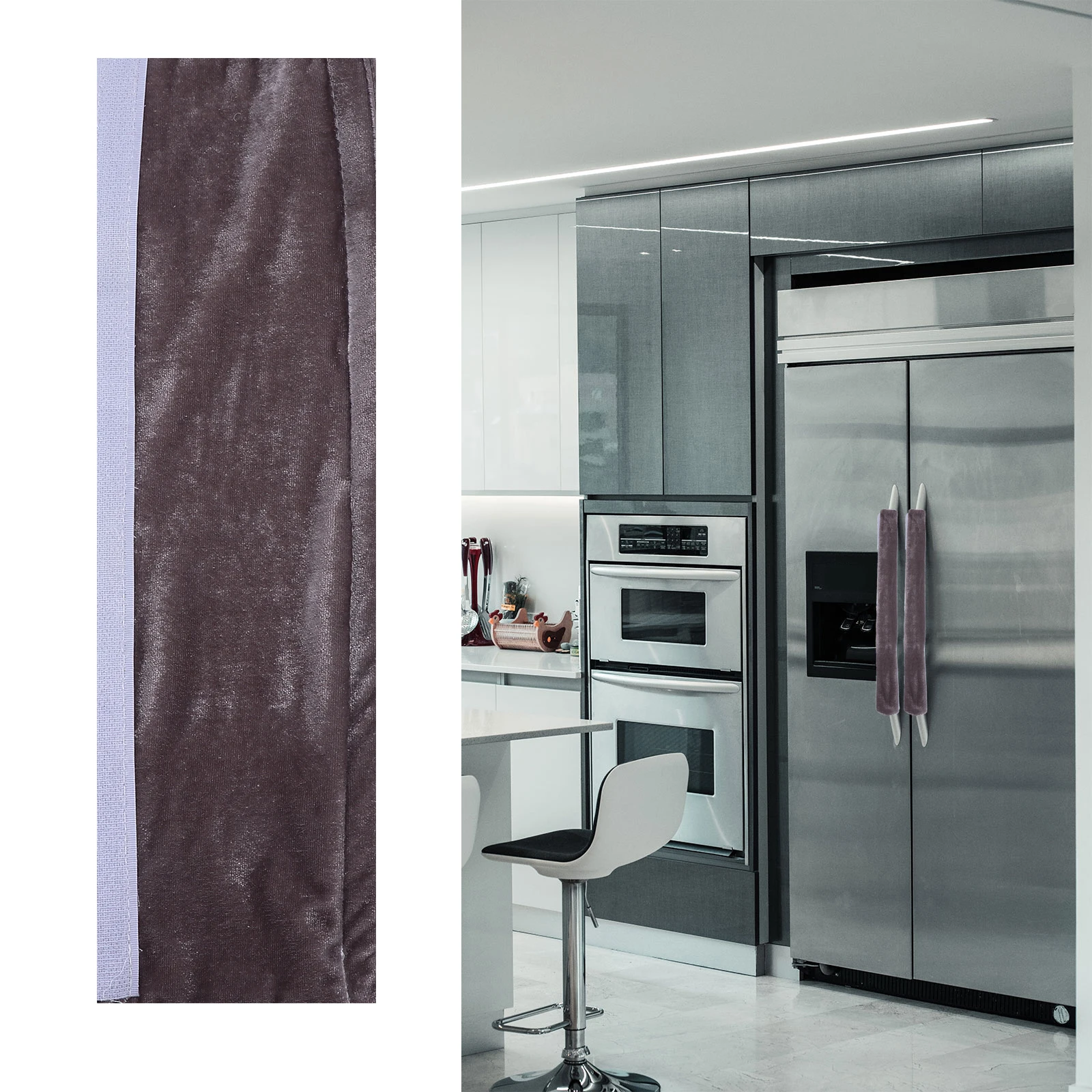 

6Pcs Refrigerator Door Handle Covers Protective Cloth Wrap Anti-Skid Kitchen Appliance Handle Protector for Oven Fridge Freezer