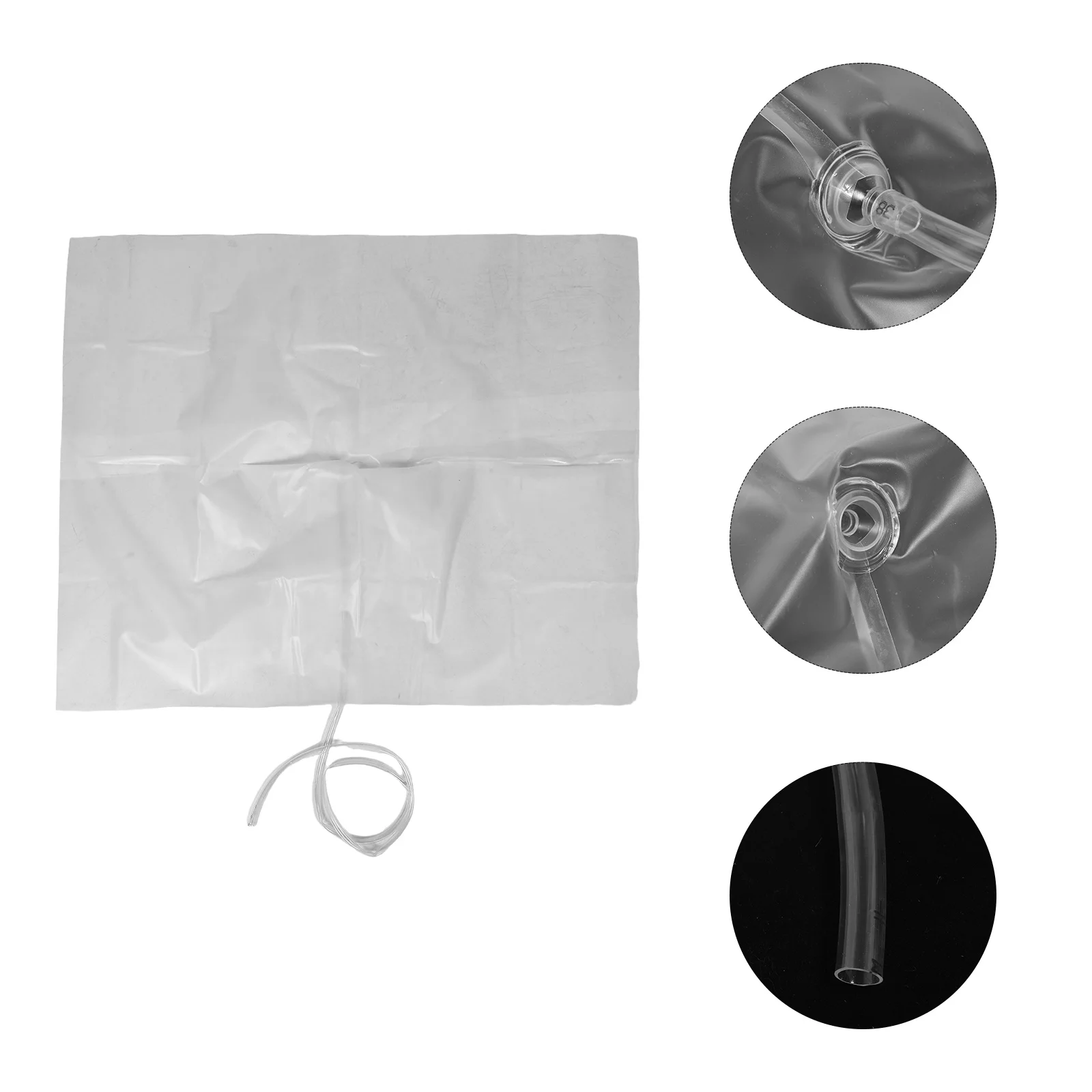 

1 Set Roof Leak Drip Diverter 120*100Cm Foldable Rainwater Collection Funnel Tray Heavy Duty Tarp For Ceiling Leak Protection