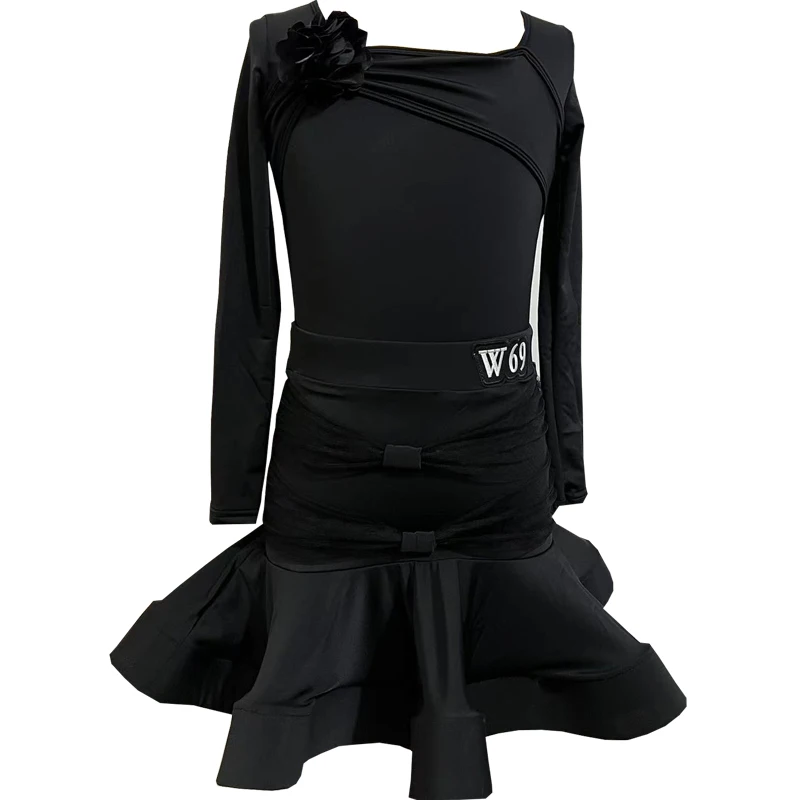 Ragazze di alta qualitàCostumi da ballo latino gonne da ballo professionali per donne e bambini DancepracticlothesCha-cha dance