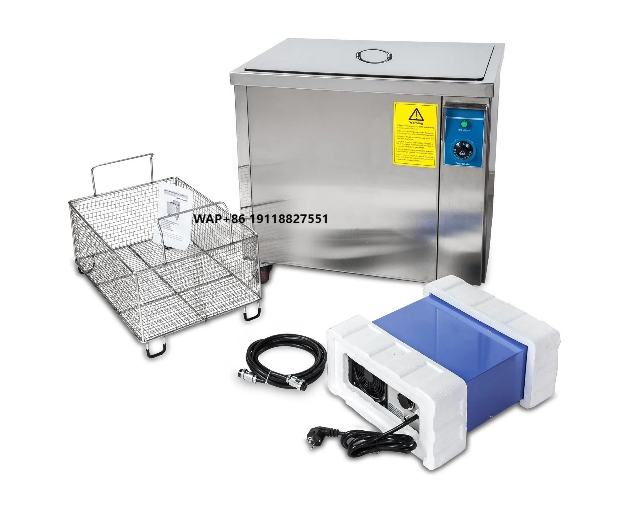 

189L Industrial Ultrasonic Cleaning Machine Big tank Ultrasonic Cleaner Factory Rust Brass Oil Removing