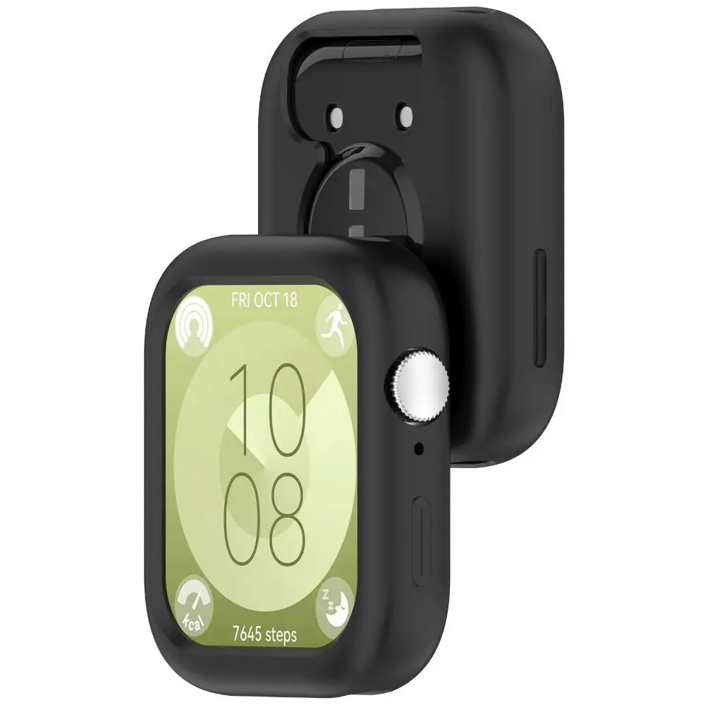 Cover Silicone Case Bumper Anti-Scratch Screen Protector Accessories Shell Protective Frame for Huawei Watch Fit 3 Smart Watch