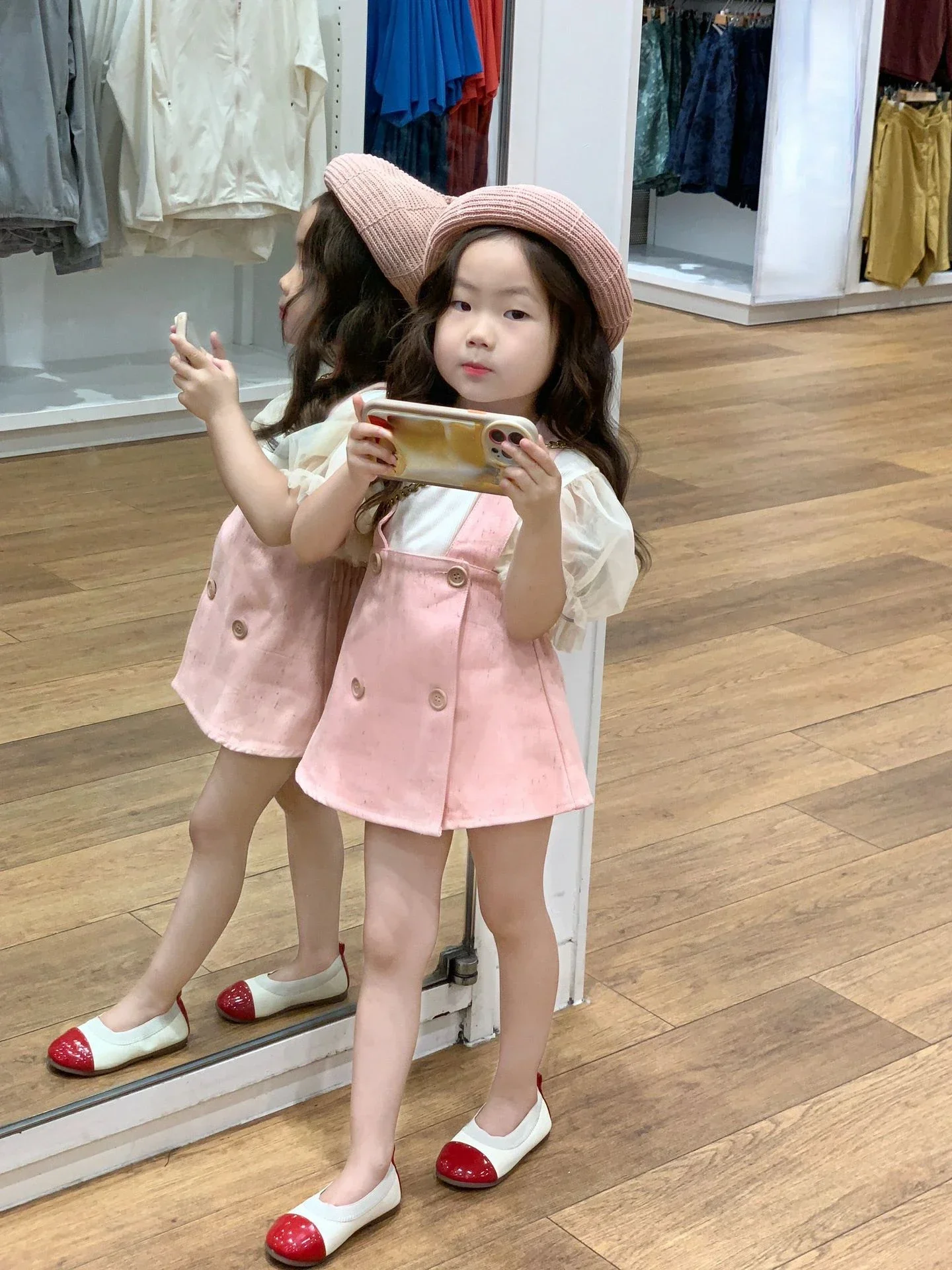 

2023 New Baby Girls Clothes Set Summer Short Sleeve Shirt Pink Dress 2pcs Outfit Sweet Clothing Set Kids Children Suit