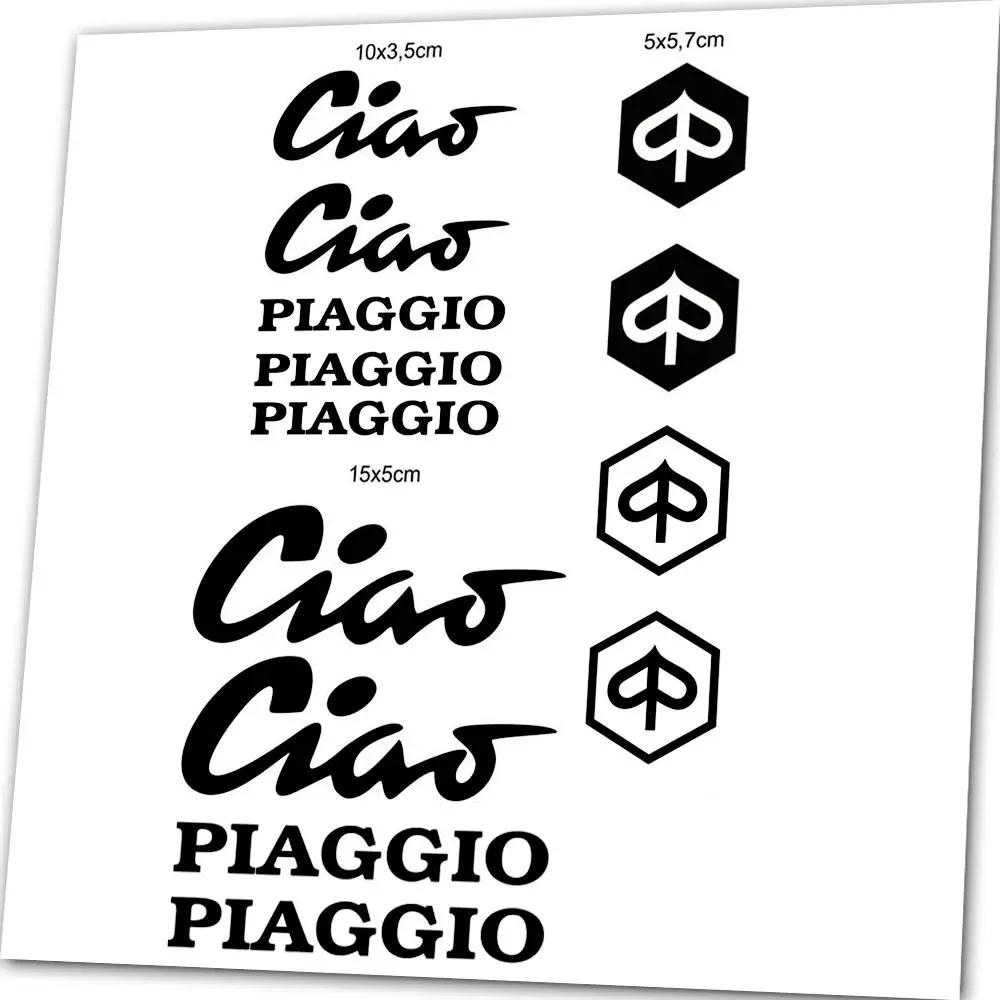 ملصق ضبط سكوتر الدراجة النارية المتوافق مع PIAGGIO Ciao Kit