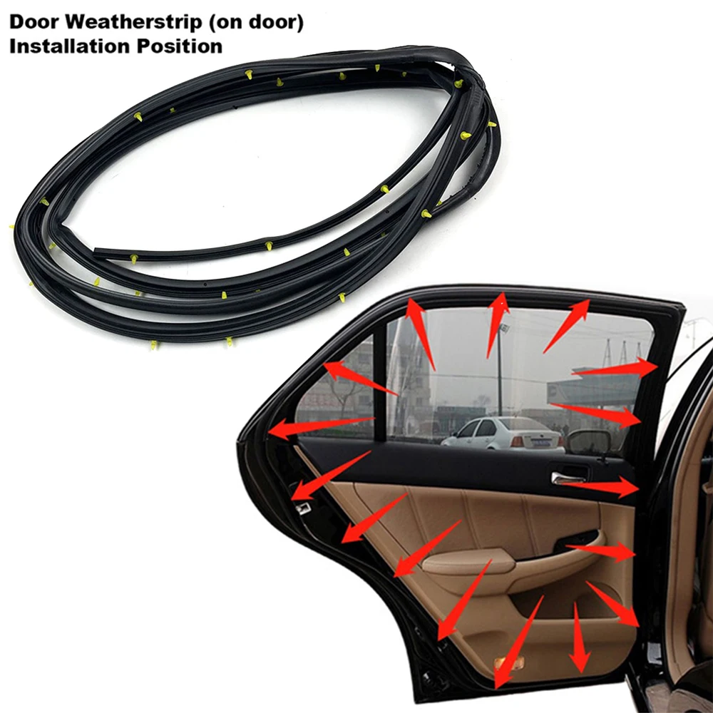 Left Front Car Door Weatherstrip Trim Rubber Seals Strip For Honda Accord Sedan 2008 2009 2010-2012 Car Accessories #72350TA5A02