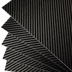500x500mm Carbon Fiber Plate Twill Glossy Matte  0.25-5mm Thickness Real 3K Panel Sheets High Composite Hardness Material For RC