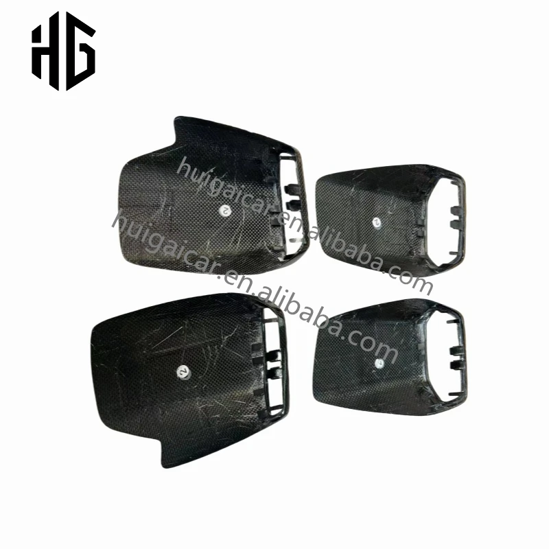 4 قطعة/المجموعة عالية الجافة ألياف الكربون تكييف الهواء تنفيس غطاء الديكور الزخارف لامبورغيني هوراكان LP610 LP580 EVO كوبيه سبايدر