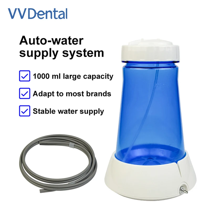VVDental Water Bottle For Ultrasonic Scaler Auto Water Supply System Pressure Pump 1000ML Accessories Fit Satelec/Woodpecker
