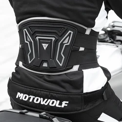 Protetor de cintura para motocicleta, cinta anti-queda, respirável, off-road, cinto de suporte renal, equipamento de proteção para motocicleta