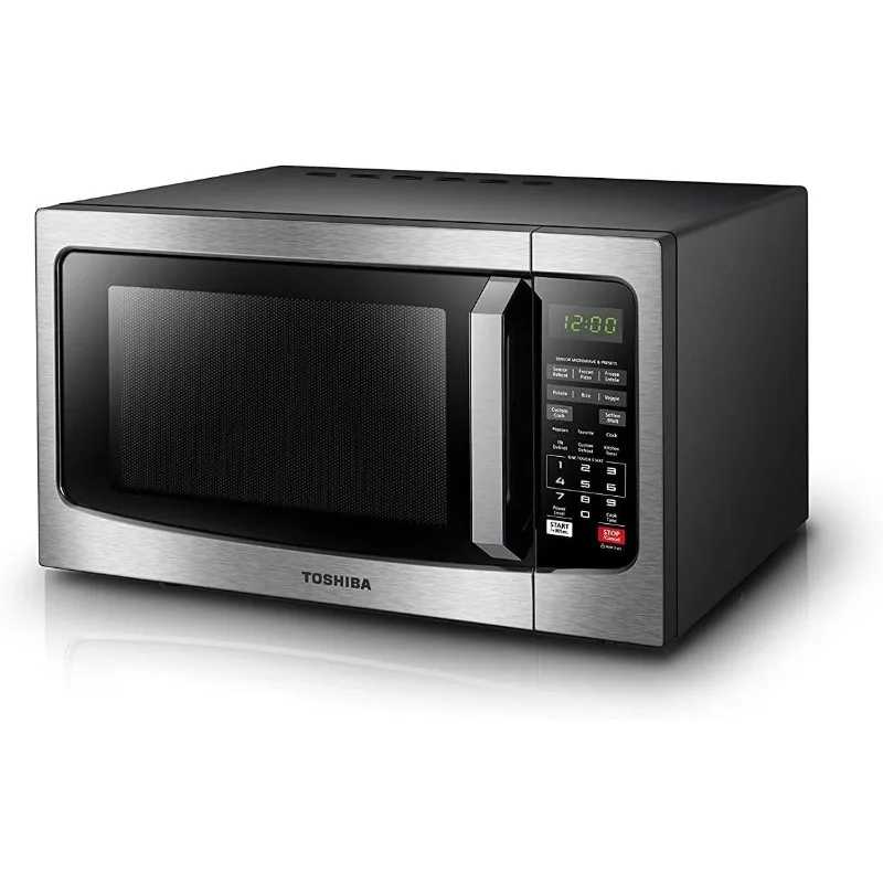 

Countertop Microwave 1.2 Cubic Feet, 12.4 Inch Removable Turntable Smart Humidity Sensor 12 Auto Menus Silent Function