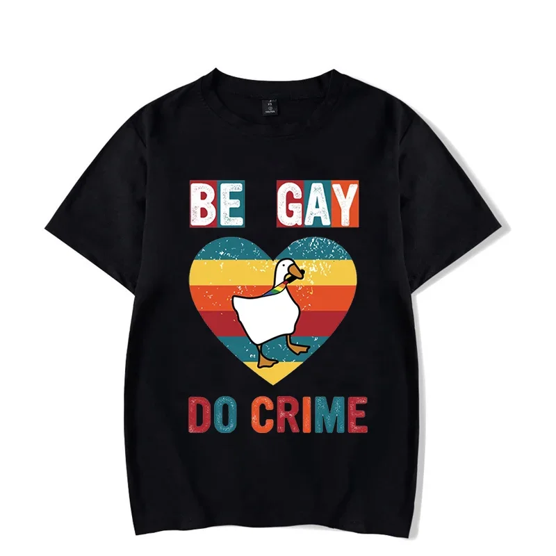 Be Gay Do Crime Tees Unisex Pride Month Oversized T Shirt Lesbian Gay Lovers Tops Tee Funny Pride Parade Couple T Shirts LGBTQ