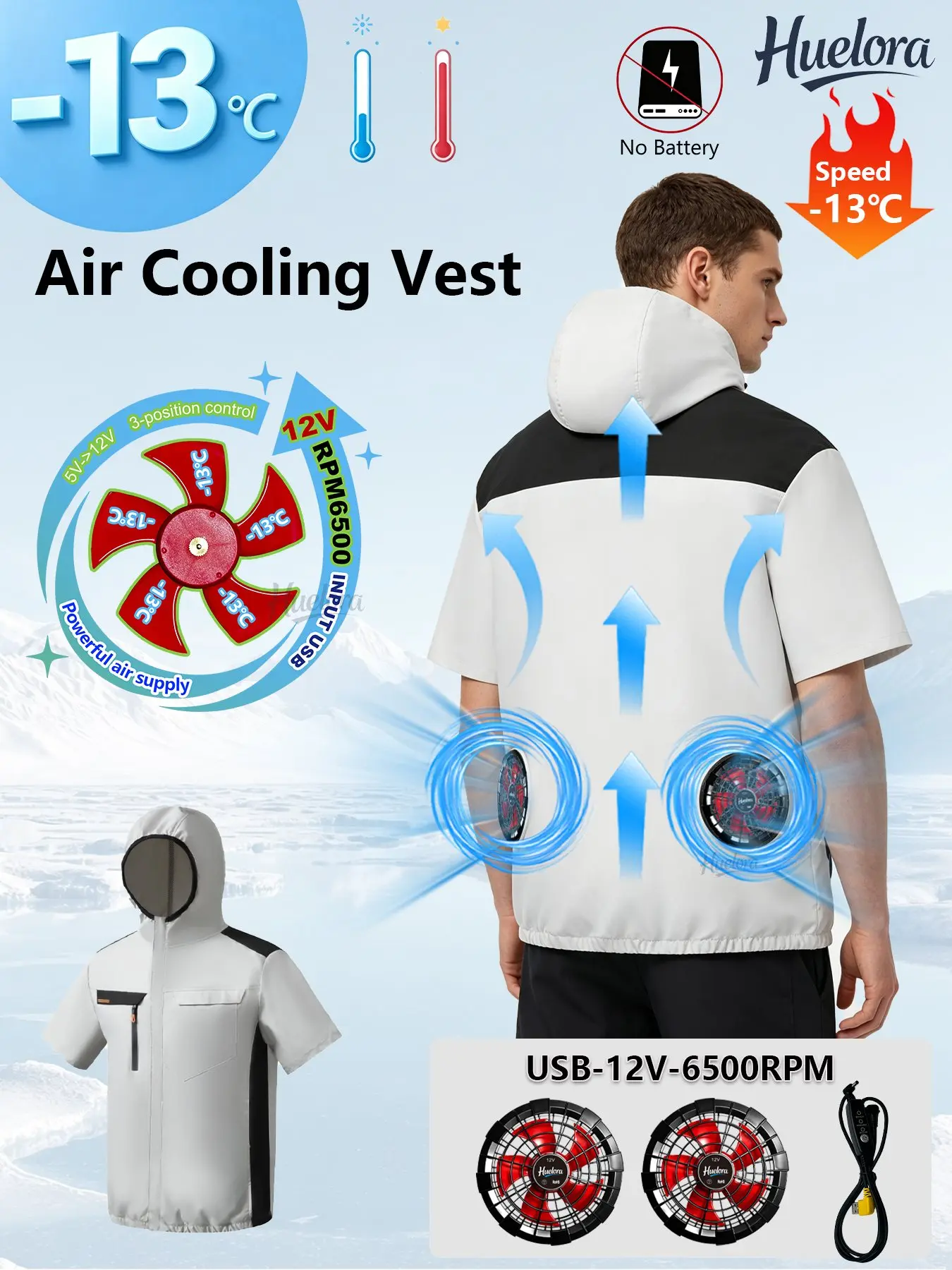 veste-rafraichissante-a-capuche-contrastante-pour-homme-a-manches-courtes-avec-double-ventilateur-usb-pour-l'ete-le-travail-la-peche-en-exterieur