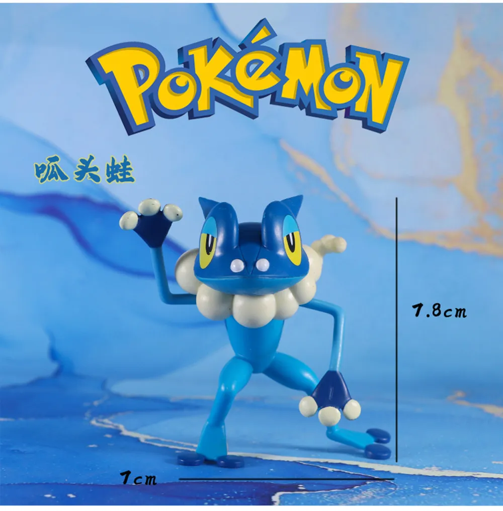 WCT Genuine Bulk Froakie Frogadier Greninja Action Figure Pokemon Model Collectible Toy view 4
