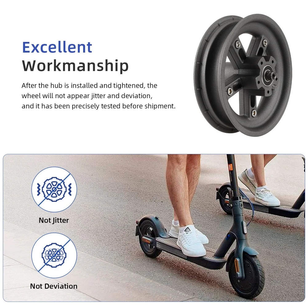 

Scooter Rear Wheel Hub For Pro/Pro2/M365/1S/MI3 8.5 Inch Electric Scooter Solid Tires Aluminum Alloy Detachable Hub Accessories