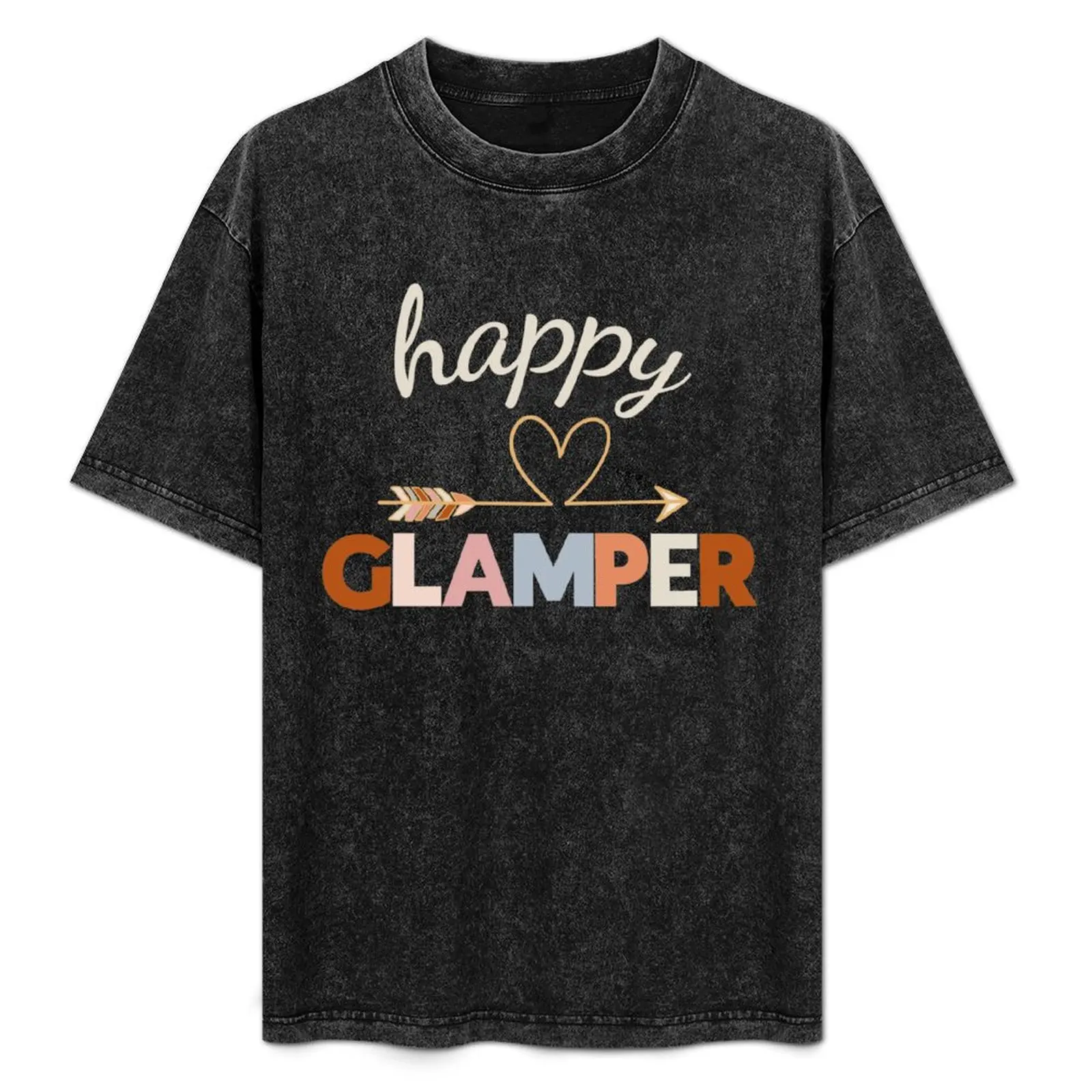 happy glamper boho colours T-Shirt heavyweights blue archive customs design your own mens graphic t-shirts pack