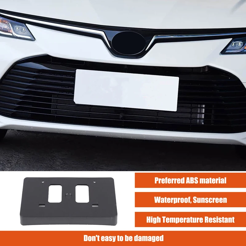 For Toyota Corolla 2020-2022 ABS Black Car Front License Plate Bracket Car Modification Accessories OE: TO1068159 | 5211412280