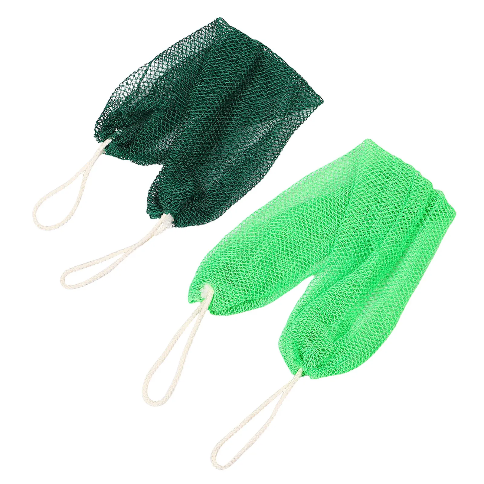 

2Pcs African Exfoliating Net Sponge Bath Scrubber Body Wash Cloth Back Scrubber for Smooth Radiant Skin Daily Shower Use