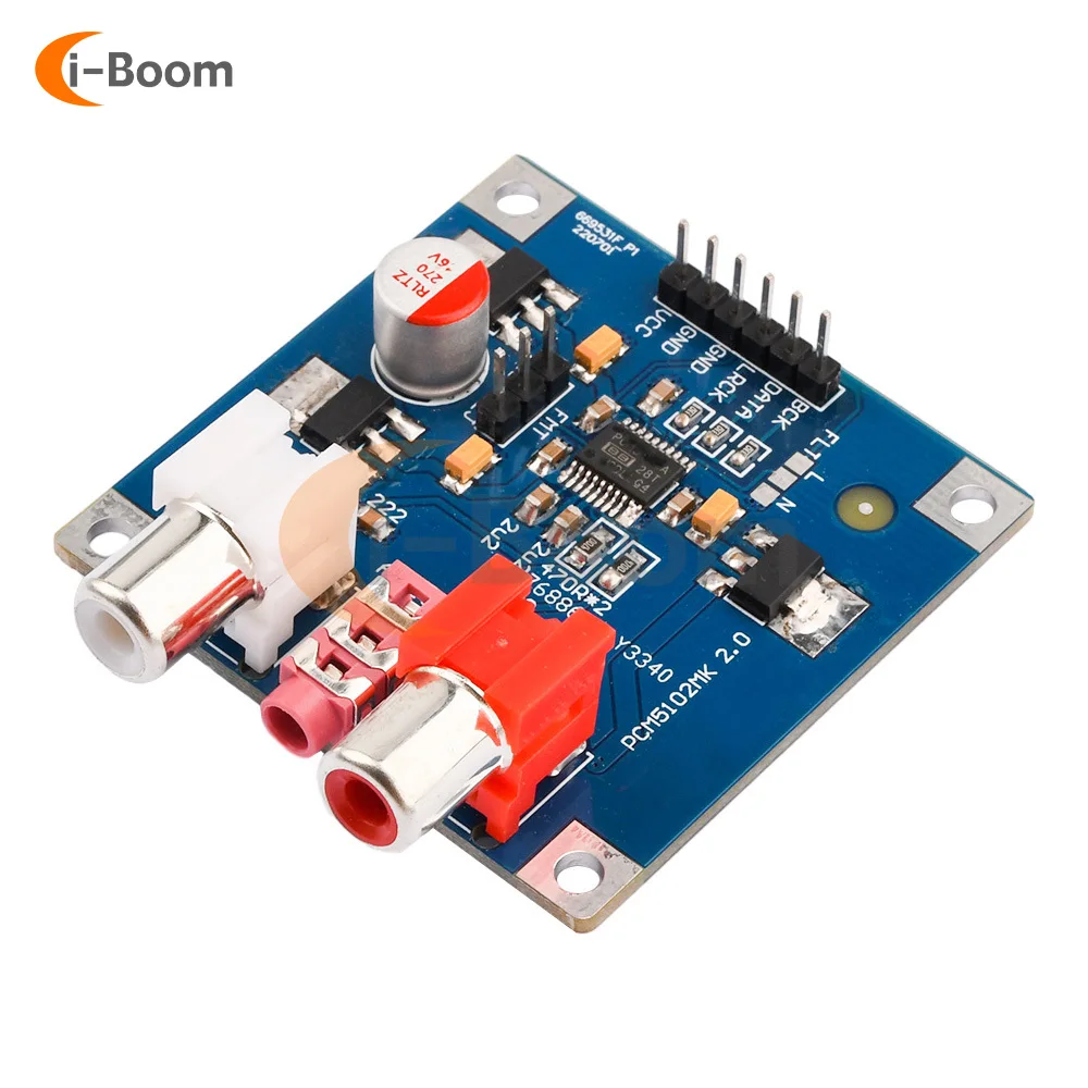 Dc 5V ~ 10V Pcm5102/Pcm5102a Dac Decoder Board I 2S Ingang 32bit 384K Audio Decoder Module 3.5Mm Connector Output